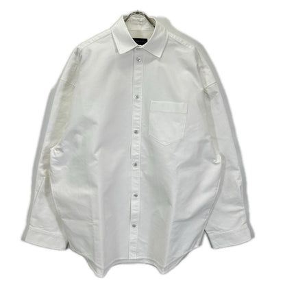 BALENCIAGA バレンシアガ 24年 794462 ホワイト オーバーサイズ長袖シャツ トップス