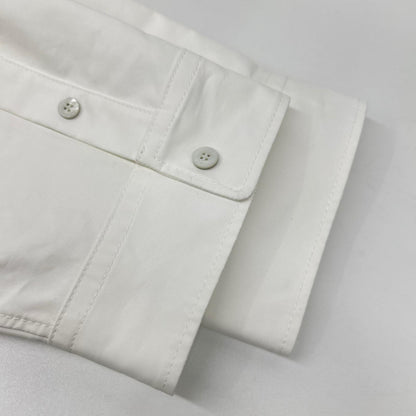 BALENCIAGA バレンシアガ 24年 794462 ホワイト オーバーサイズ長袖シャツ トップス