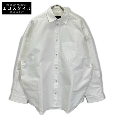 BALENCIAGA バレンシアガ 24年 794462 ホワイト オーバーサイズ長袖シャツ トップス