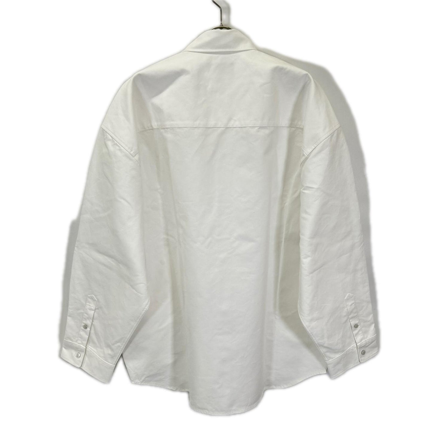 BALENCIAGA バレンシアガ 24年 794462 ホワイト オーバーサイズ長袖シャツ トップス