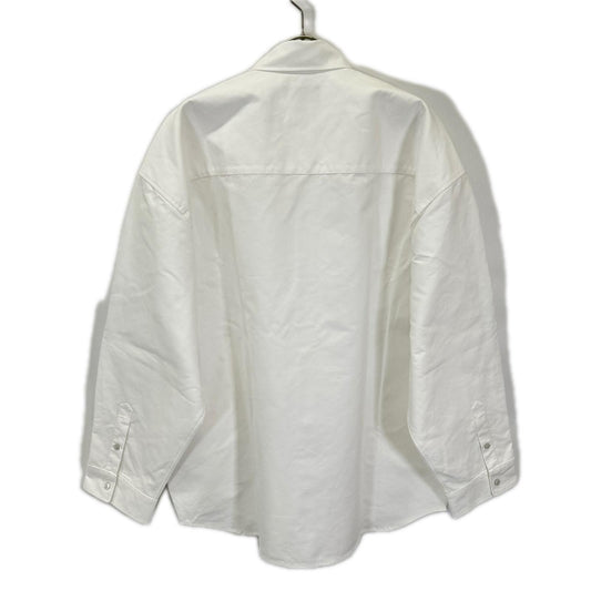 BALENCIAGA バレンシアガ 24年 794462 ホワイト オーバーサイズ長袖シャツ トップス
