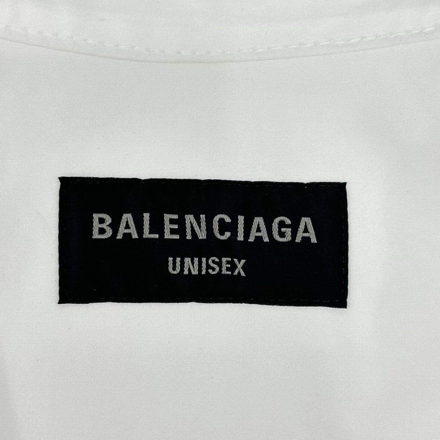 BALENCIAGA バレンシアガ 24年 794462 ホワイト オーバーサイズ長袖シャツ トップス