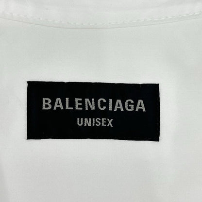 BALENCIAGA バレンシアガ 24年 794462 ホワイト オーバーサイズ長袖シャツ トップス