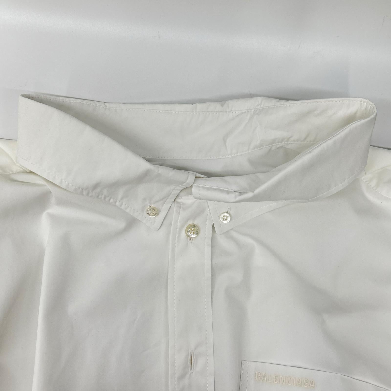 BALENCIAGA バレンシアガ 21年 694648 オーバーサイズ長袖シャツ トップス