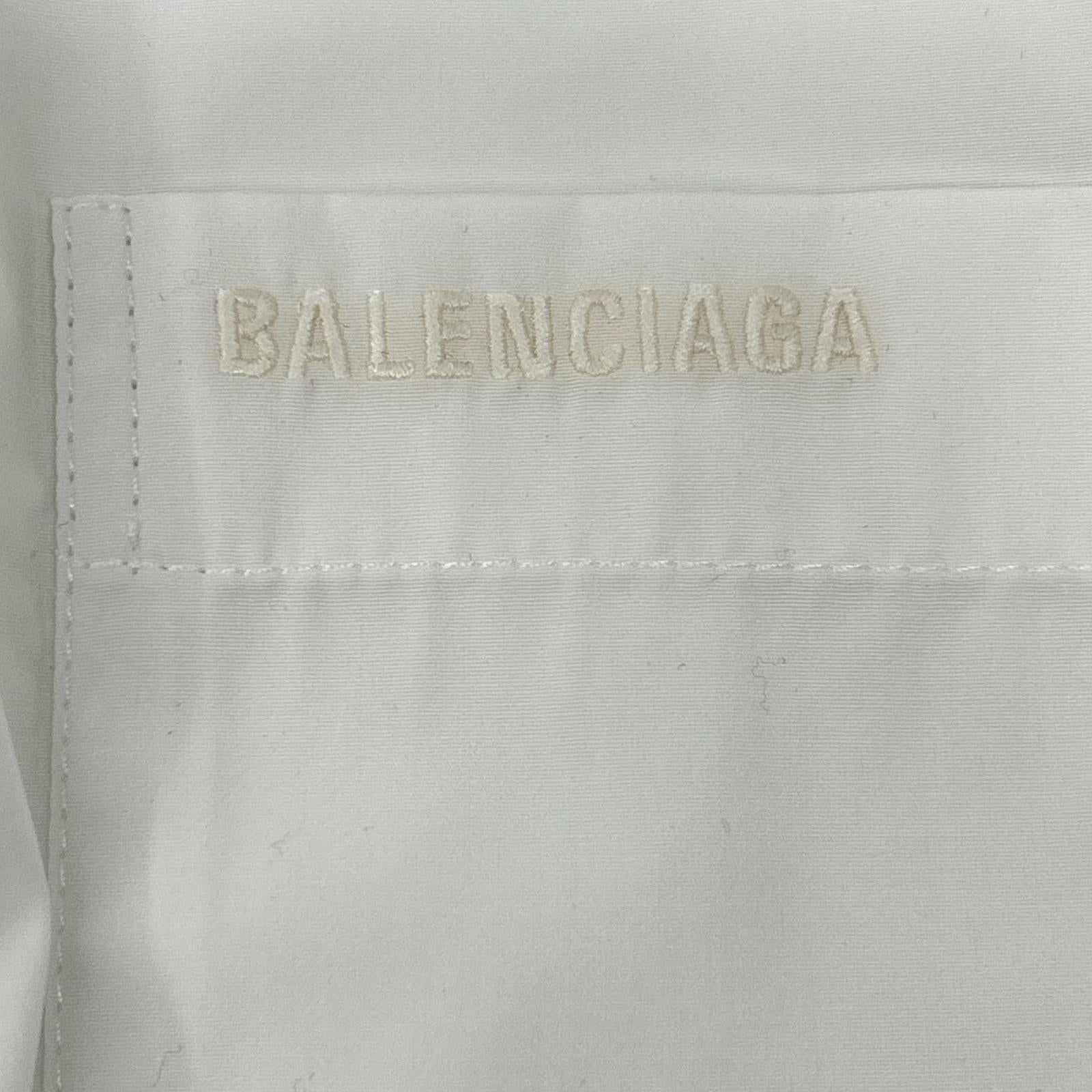 BALENCIAGA バレンシアガ 21年 694648 オーバーサイズ長袖シャツ トップス
