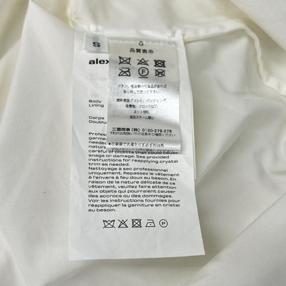 ALEXANDER WANG アレキサンダーワン ホワイト 袖スタッズデザイン ルーズドレスシャツ トップス