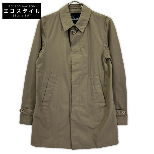 HERNO ヘルノ ベージュ ナイロン GORE-TEX Laminar ステンカラーコート コート