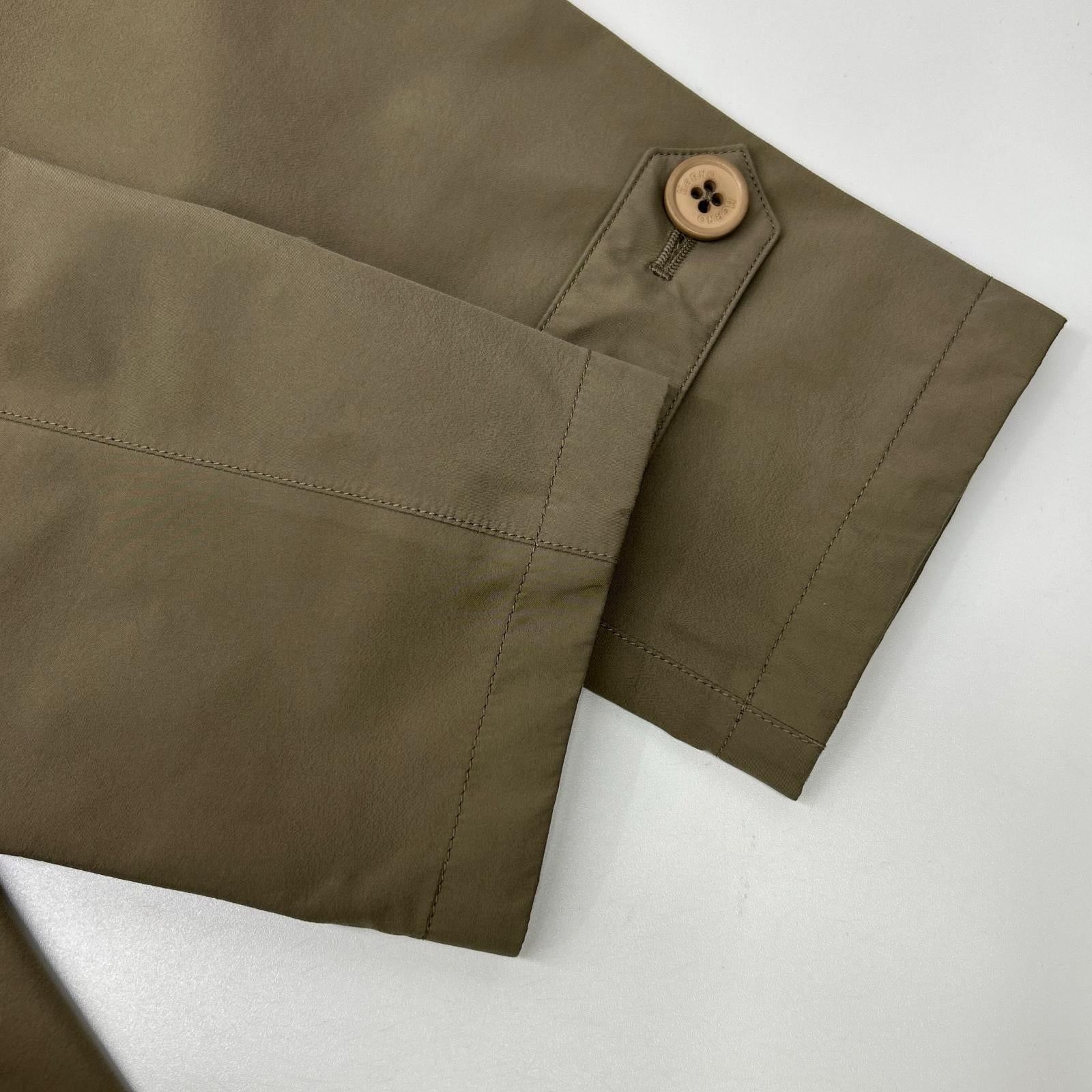 HERNO ヘルノ ベージュ ナイロン GORE-TEX Laminar ステンカラーコート コート