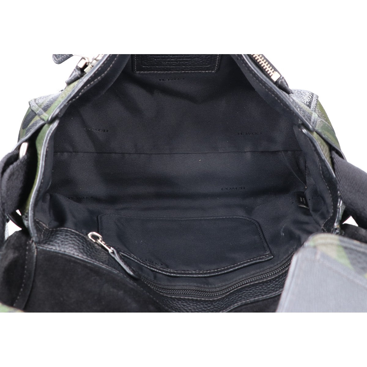 COACH コーチ 72009 カモフラ切替 レザー マンハッタンワイルドビースト ショルダーバッグ