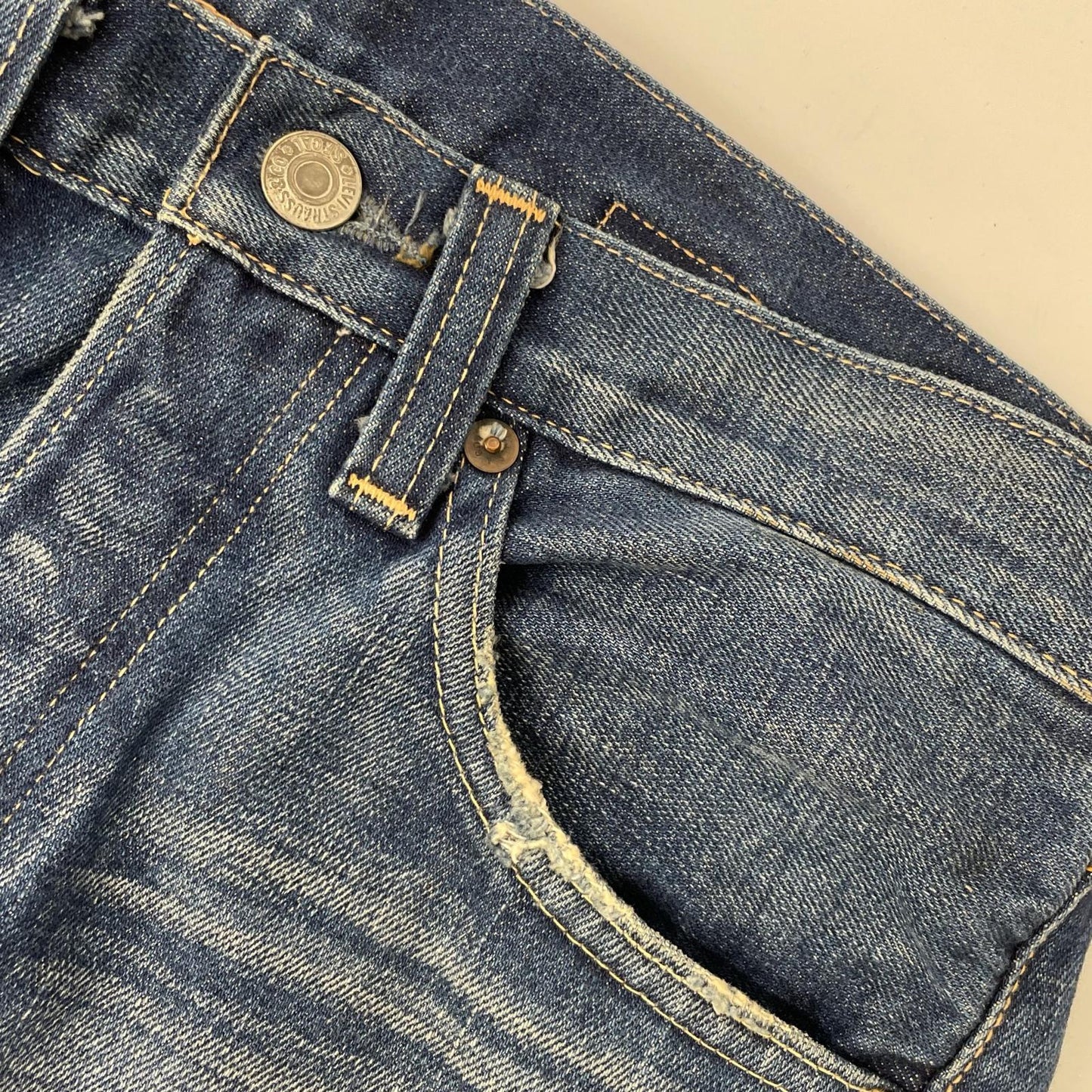 LEVI'S リーバイス 00年製 インディゴ ボタン裏555 バレンシア工場 501XX ボタンフライ ストレートデニムパンツ ボトムス
