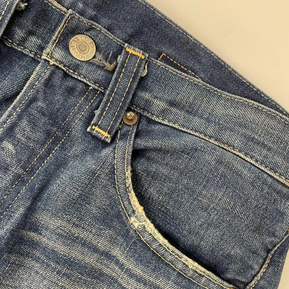 LEVI'S リーバイス 00年製 インディゴ ボタン裏555 バレンシア工場 501XX ボタンフライ ストレートデニムパンツ ボトムス