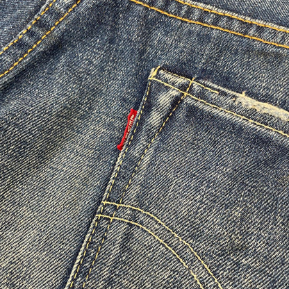 LEVI'S リーバイス 00年製 インディゴ ボタン裏555 バレンシア工場 501XX ボタンフライ ストレートデニムパンツ ボトムス