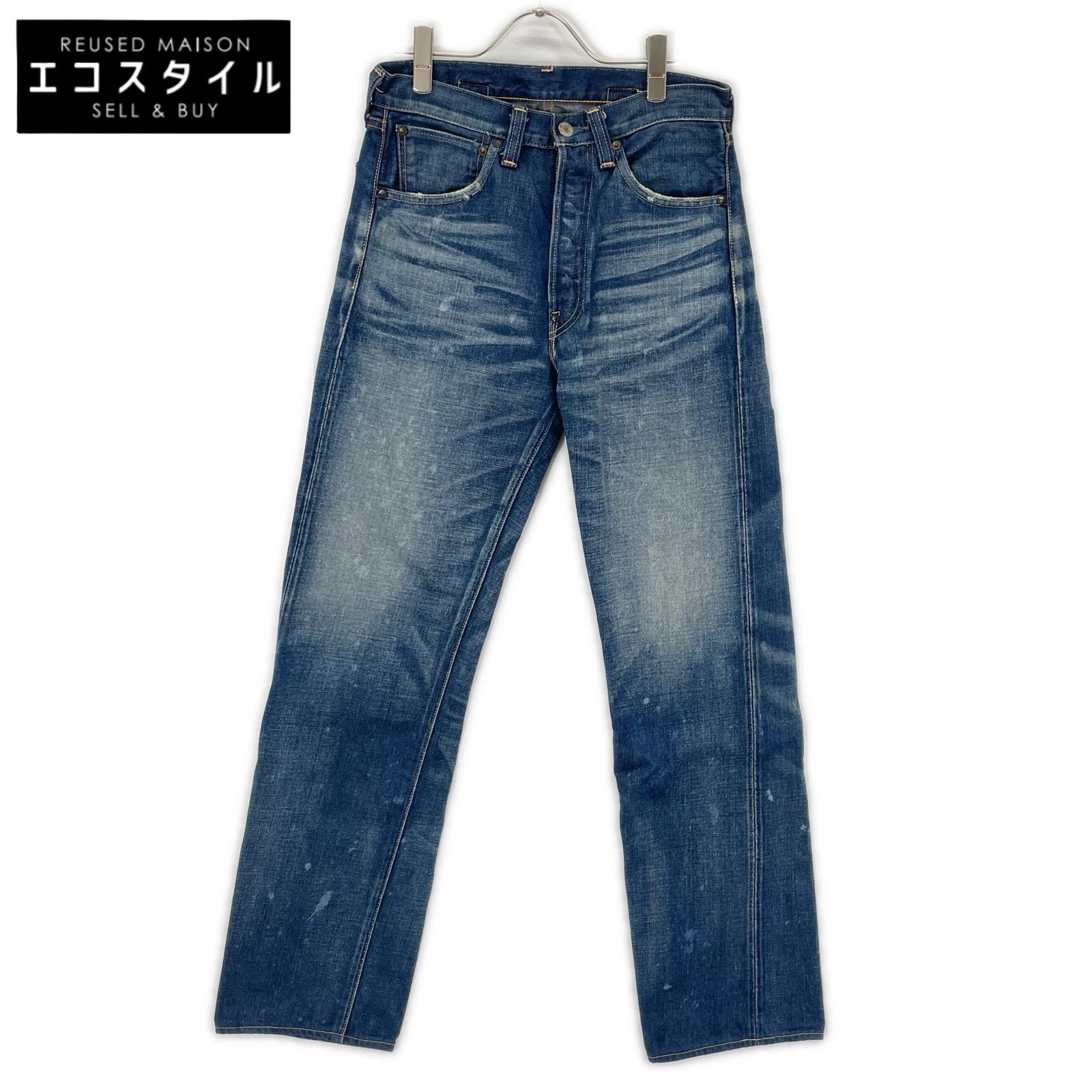 LEVI'S リーバイス 00年製 インディゴ ボタン裏555 バレンシア工場 501XX ボタンフライ ストレートデニムパンツ ボトムス