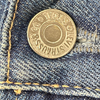 LEVI'S リーバイス 00年製 インディゴ ボタン裏555 バレンシア工場 501XX ボタンフライ ストレートデニムパンツ ボトムス