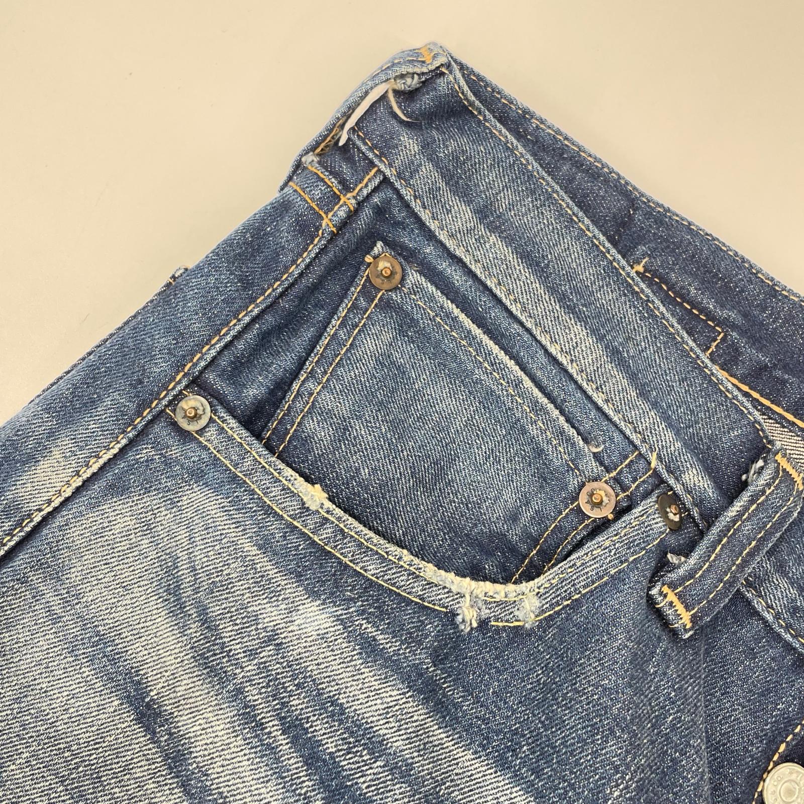 LEVI'S リーバイス 00年製 インディゴ ボタン裏555 バレンシア工場 501XX ボタンフライ ストレートデニムパンツ ボトムス