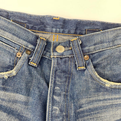 LEVI'S リーバイス 00年製 インディゴ ボタン裏555 バレンシア工場 501XX ボタンフライ ストレートデニムパンツ ボトムス