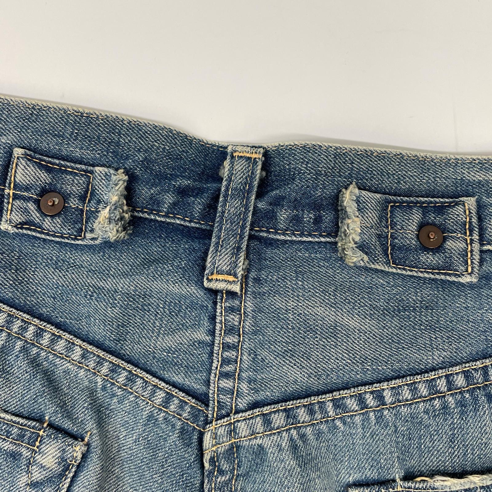 LEVI'S リーバイス 37501-006 インディゴ 37年復刻 シンチバック 501 ストレートデニムパンツ ボトムス