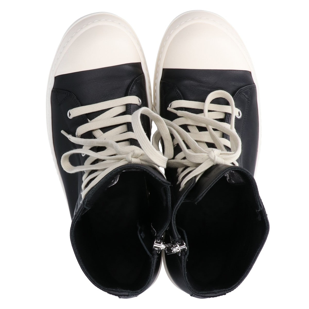Rick Owens リックオウエンス 国内正規 RU02E1890 SNEAKERS/スニーカーズ（旧RAMONES/ラモーンズ ）レザー ハイカットスニーカー シューズ