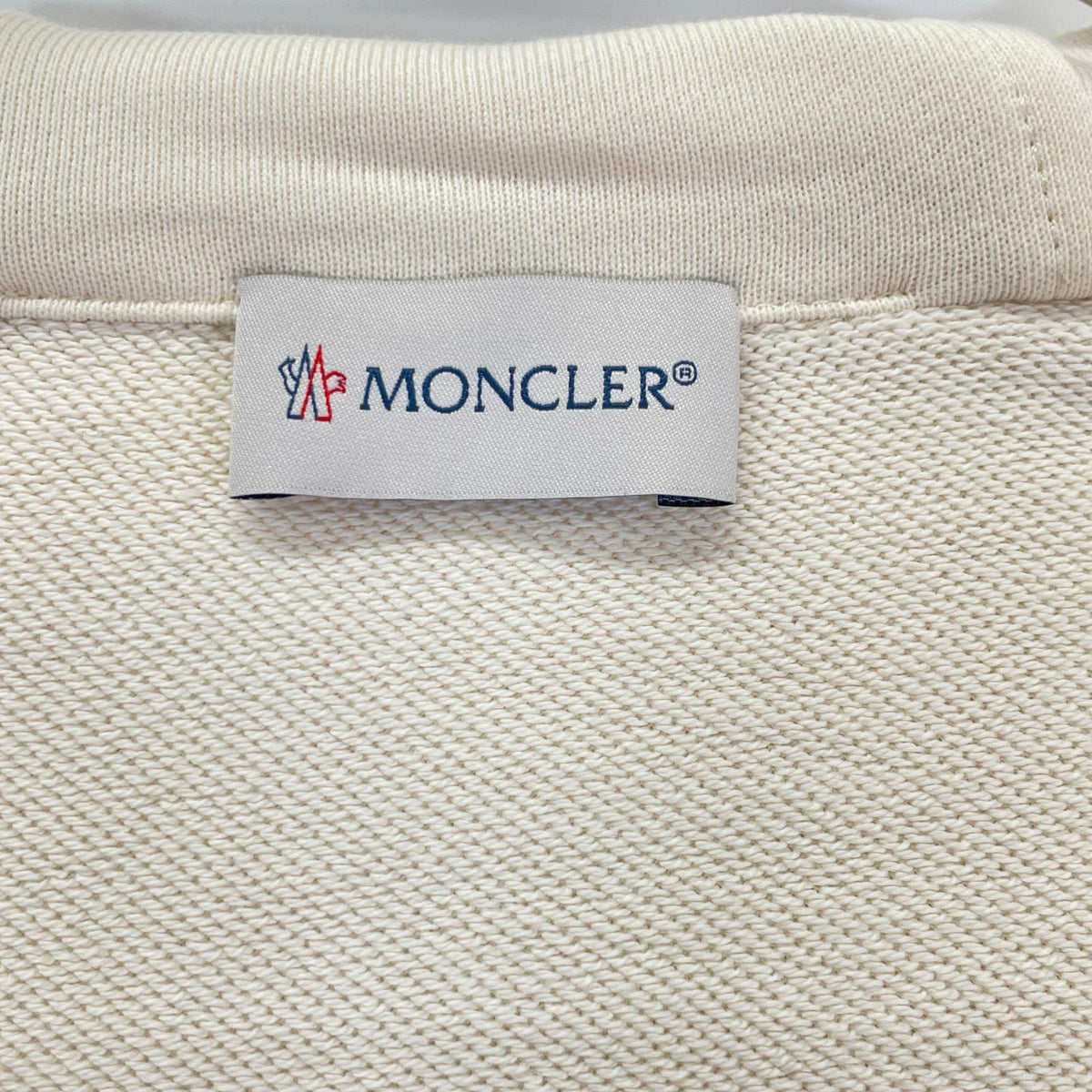 MONCLER モンクレール 16年 アイボリー トリプルワッペン ジップアップパーカー トップス