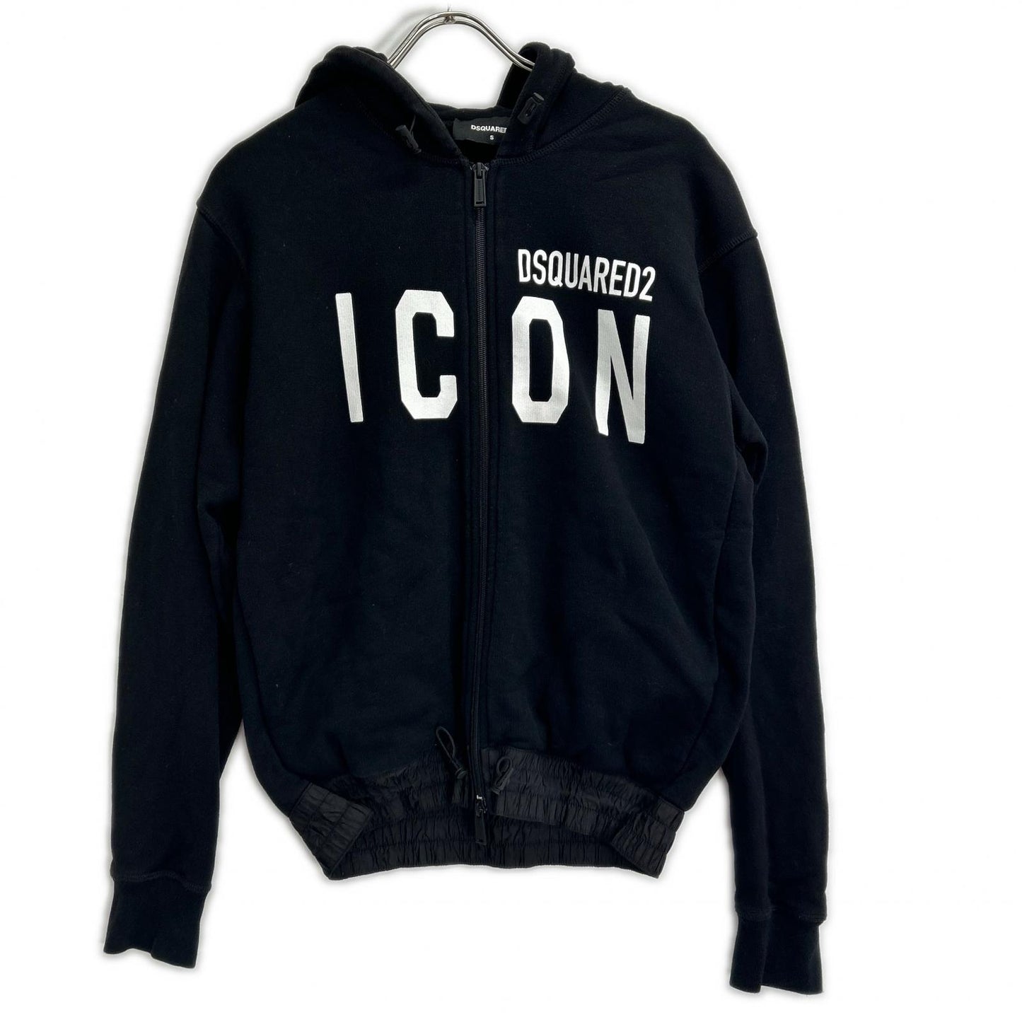 DSQUARED2 ディースクエアード S79HG0004 ブラック ICON ジップアップ ジャケット トップス