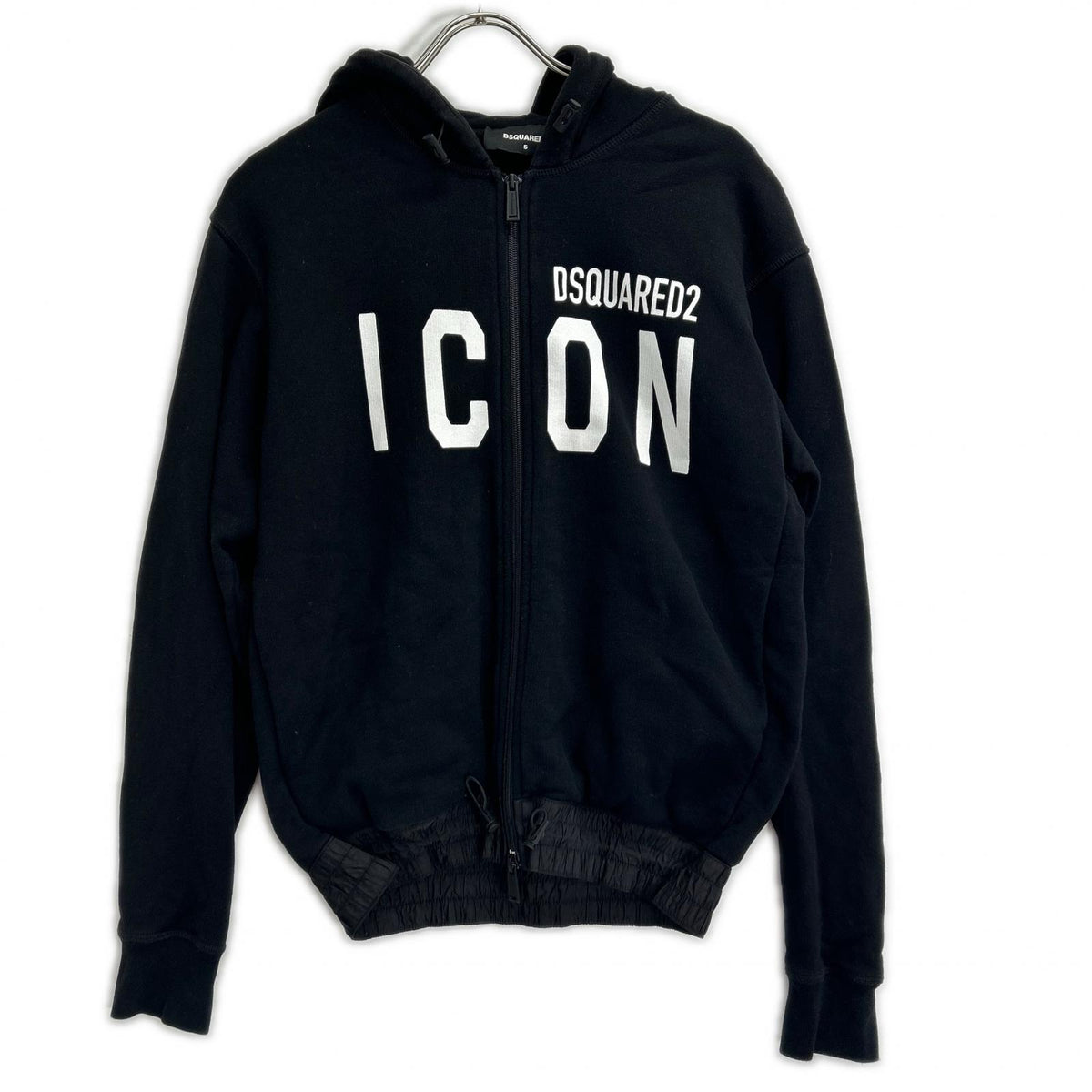 DSQUARED2 ディースクエアード S79HG0004 ブラック ICON ジップアップ ジャケット トップス