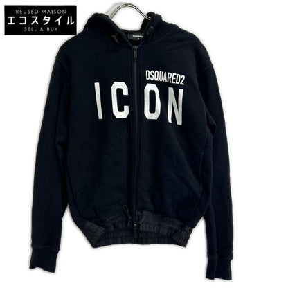 DSQUARED2 ディースクエアード S79HG0004 ブラック ICON ジップアップ ジャケット トップス