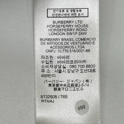 BURBERRY バーバリー 26SS 81326081 セピアブラウン チェックカラー コットンポロシャツ トップス