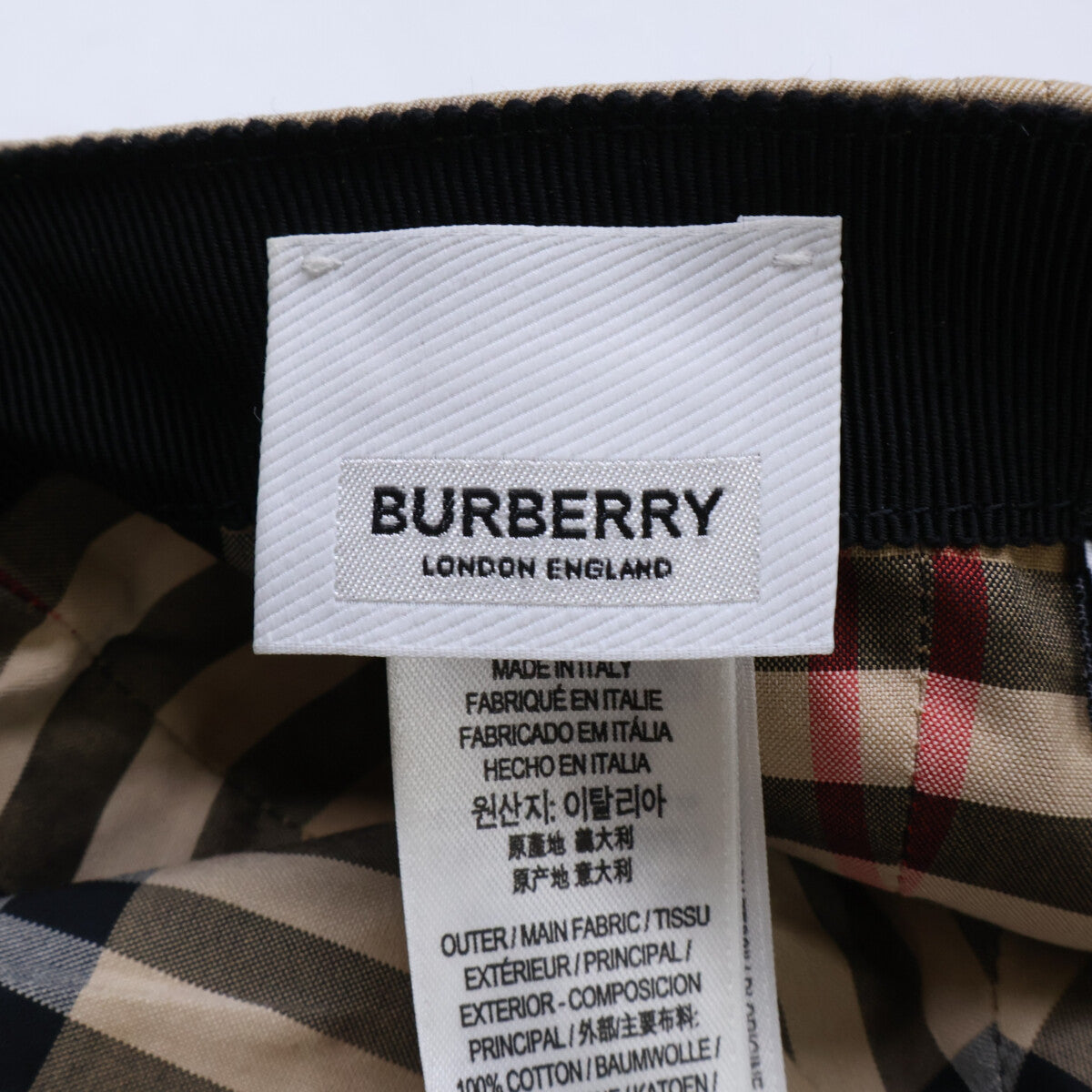BURBERRY バーバリー 【即決/国内正規】ITFACPRO15CHI TBロゴ刺繍 6パネル ベースボールキャップ 帽子