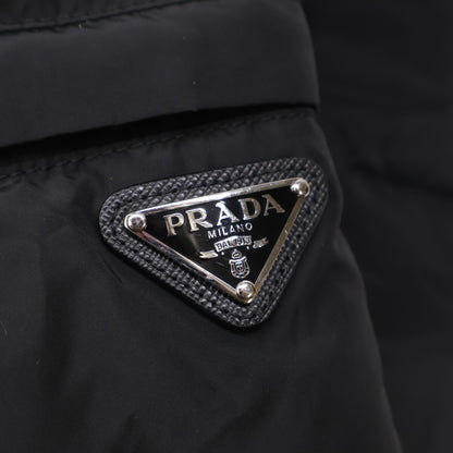 PRADA プラダ 【美品/国内正規/24年製】29O364 トライアングルロゴプレート ベルト付 フーディダウン コート