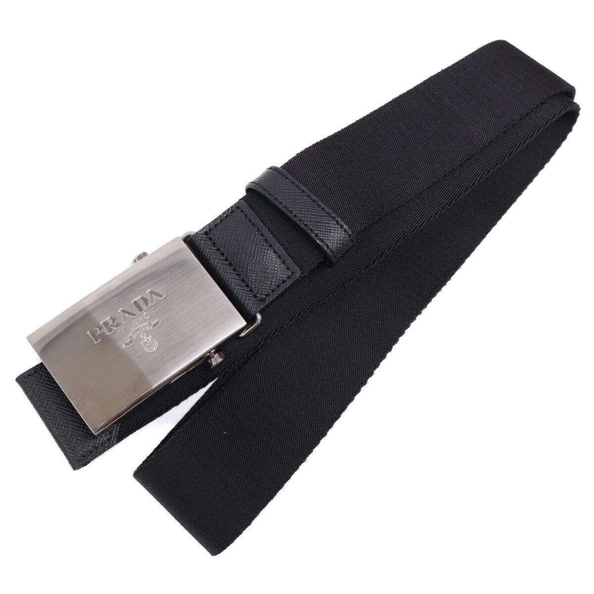 PRADA プラダ 【美品/国内正規/24年製】29O364 トライアングルロゴプレート ベルト付 フーディダウン コート