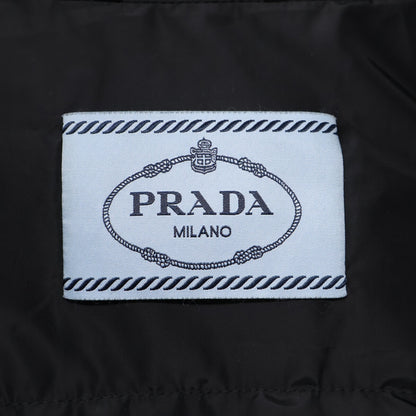 PRADA プラダ 【美品/国内正規/24年製】29O364 トライアングルロゴプレート ベルト付 フーディダウン コート