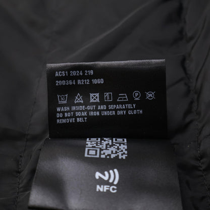 PRADA プラダ 【美品/国内正規/24年製】29O364 トライアングルロゴプレート ベルト付 フーディダウン コート