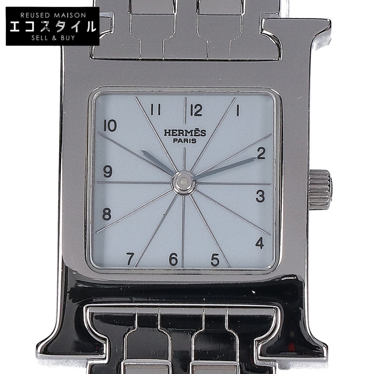 HERMES エルメス 新品仕上げ済み HH1.210 Hウォッチ クオーツ 腕時計