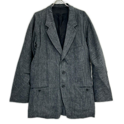 Yohji Yamamoto POUR HOMME ヨウジヤマモトプールオム 24SS HS-J24-302 グレー ラグランスリーブJK リネンツイル ジャケット ジャケット