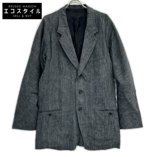Yohji Yamamoto POUR HOMME ヨウジヤマモトプールオム 24SS HS-J24-302 グレー ラグランスリーブJK リネンツイル ジャケット ジャケット