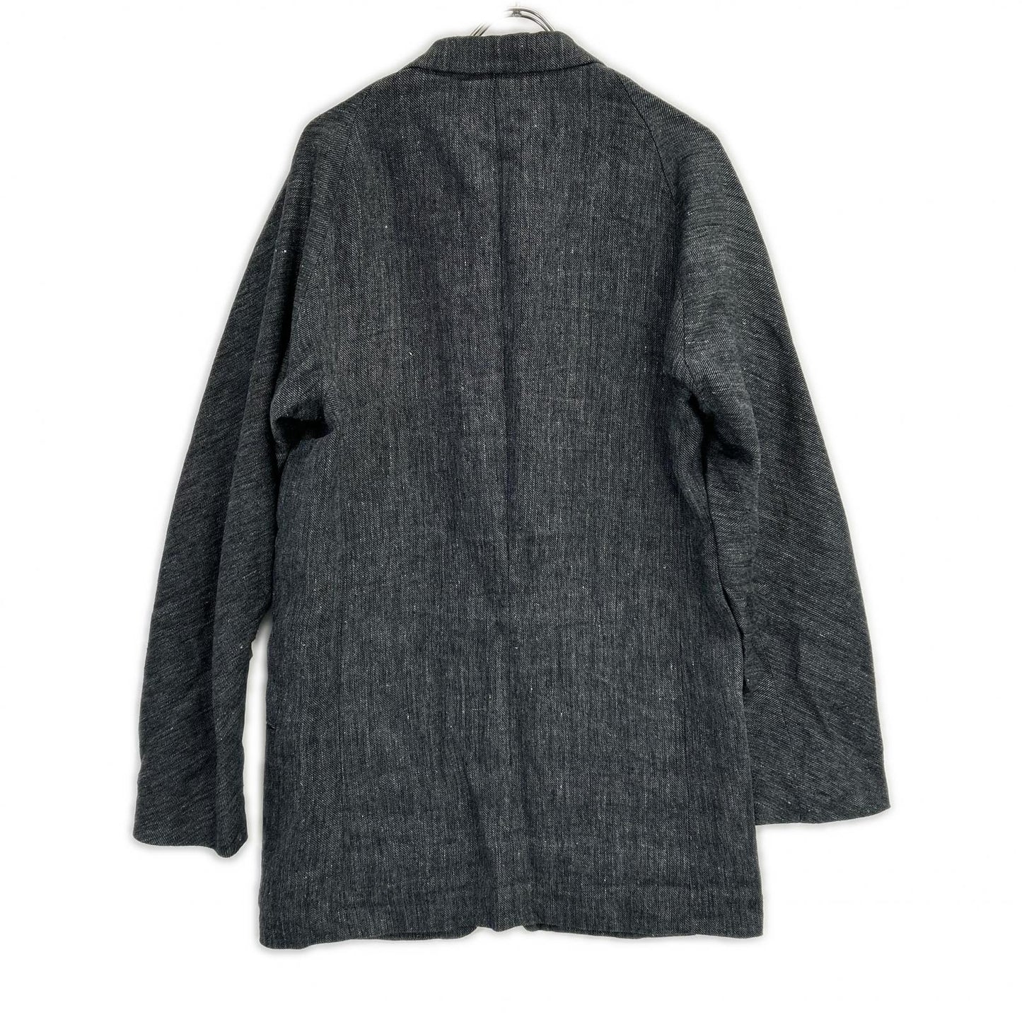 Yohji Yamamoto POUR HOMME ヨウジヤマモトプールオム 24SS HS-J24-302 グレー ラグランスリーブJK リネンツイル ジャケット ジャケット