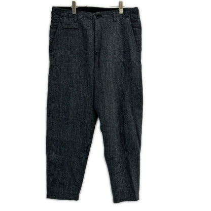 Yohji Yamamoto POUR HOMME ヨウジヤマモトプールオム 24SS HS-P37-302 グレー コインPK付き リネンツイル パンツ ボトムス