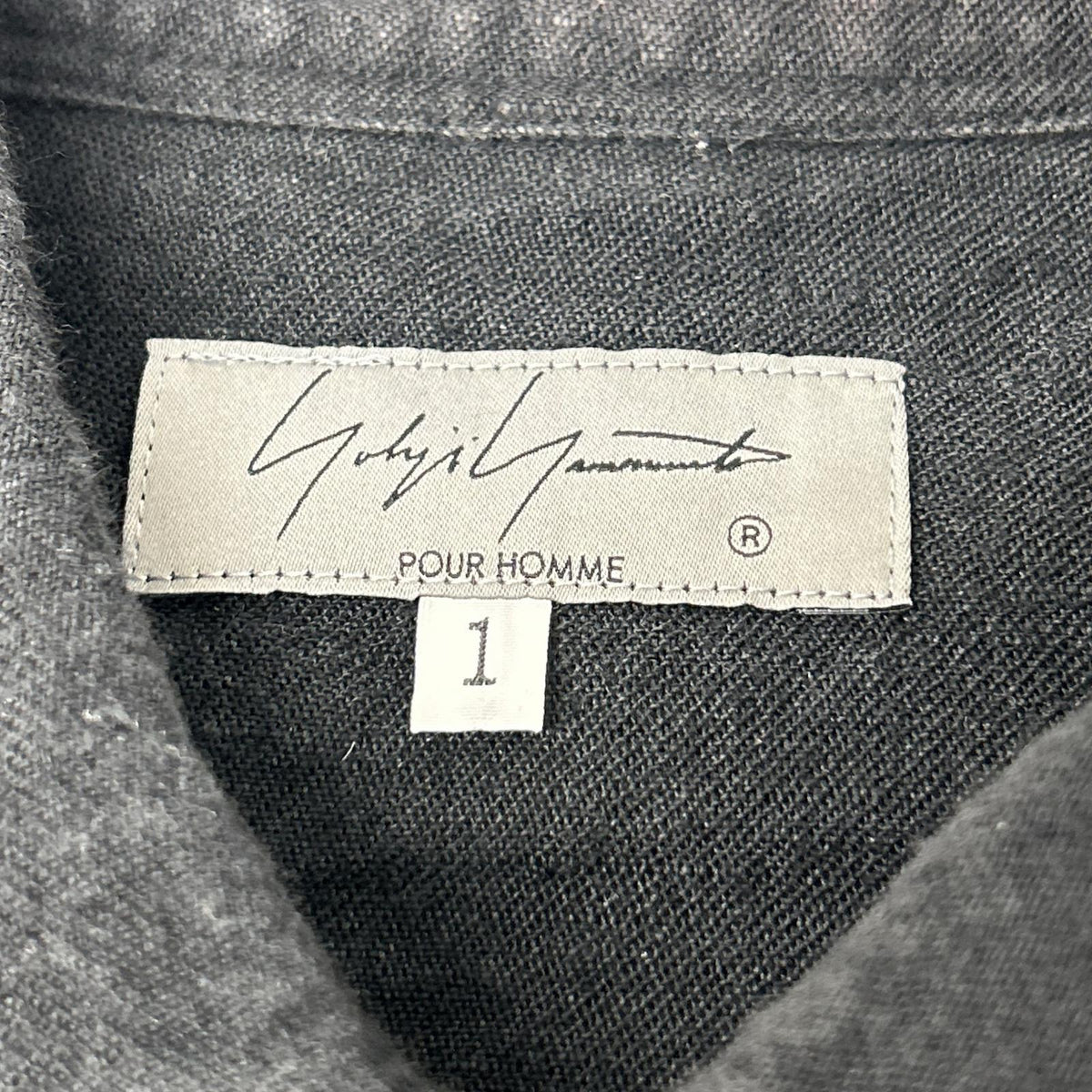 Yohji Yamamoto POUR HOMME ヨウジヤマモトプールオム 22SS HG-Y60-336 ブラック リネン トッパー ロングシャツ トップス