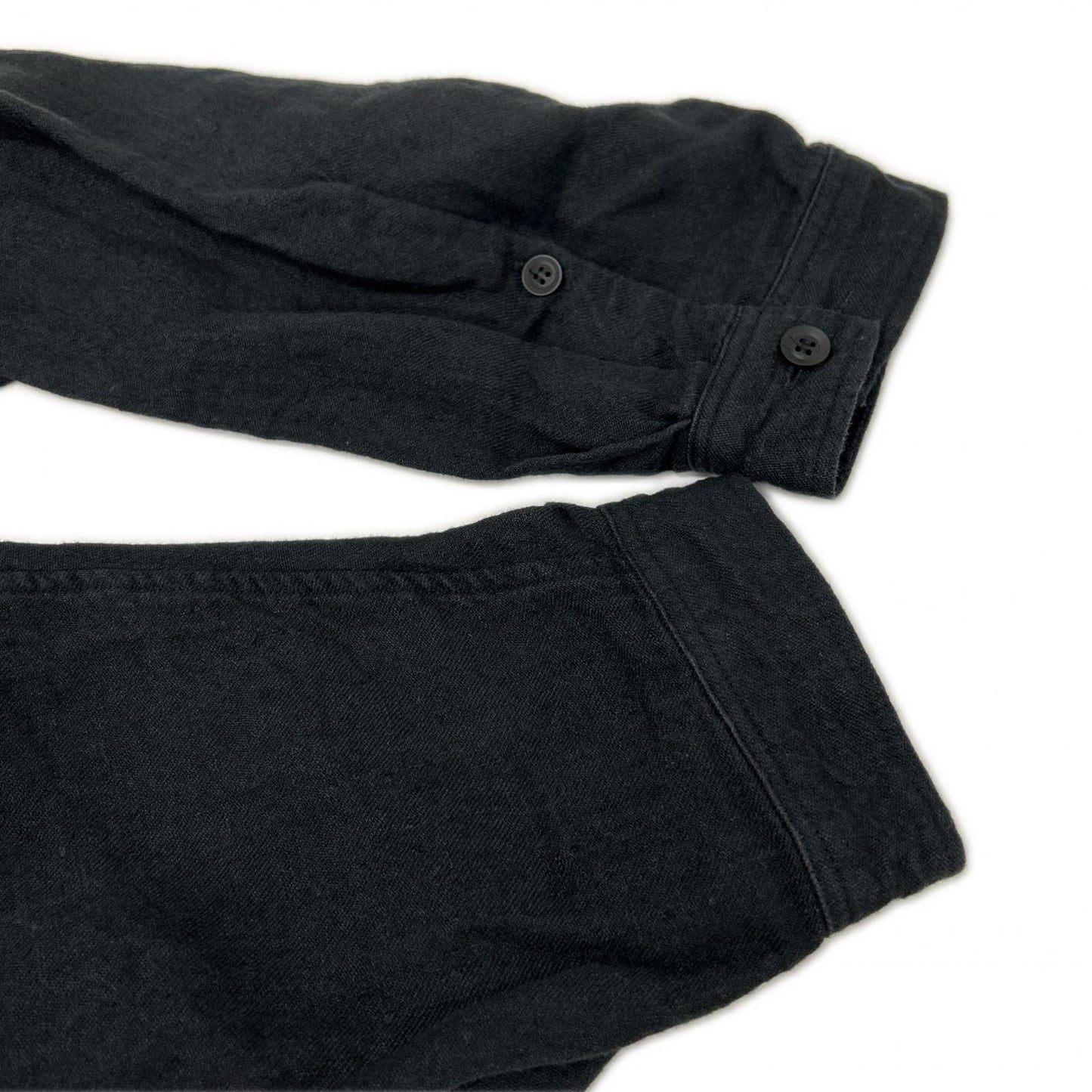 Yohji Yamamoto POUR HOMME ヨウジヤマモトプールオム 22SS HG-Y60-336 ブラック リネン トッパー ロングシャツ トップス