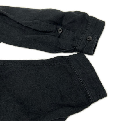 Yohji Yamamoto POUR HOMME ヨウジヤマモトプールオム 22SS HG-Y60-336 ブラック リネン トッパー ロングシャツ トップス