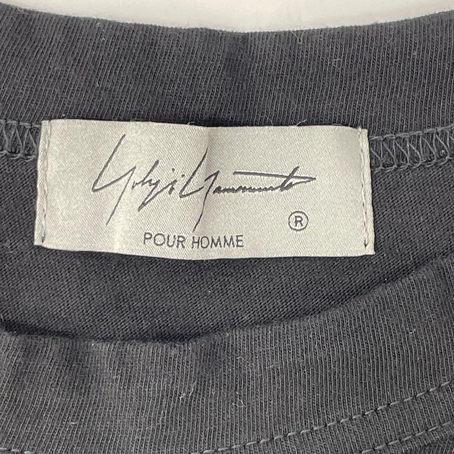 Yohji Yamamoto POUR HOMME ヨウジヤマモトプールオム HP-T97-087 ブラック ウルティマ ジャージー ショートスリーブ ポケット Tシャツ B トップス