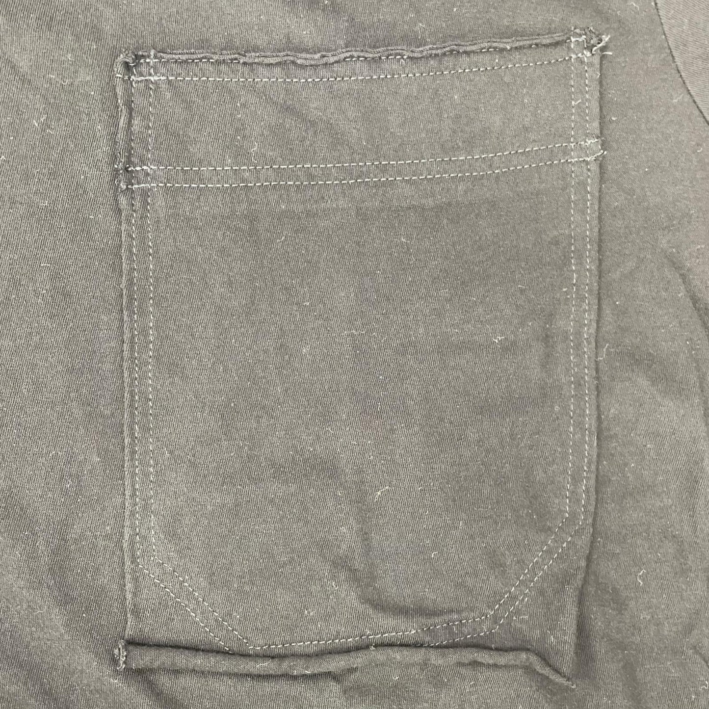 Yohji Yamamoto POUR HOMME ヨウジヤマモトプールオム HP-T97-087 ブラック ウルティマ ジャージー ショートスリーブ ポケット Tシャツ B トップス