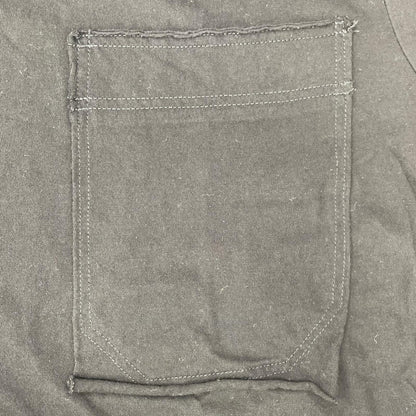 Yohji Yamamoto POUR HOMME ヨウジヤマモトプールオム HP-T97-087 ブラック ウルティマ ジャージー ショートスリーブ ポケット Tシャツ B トップス