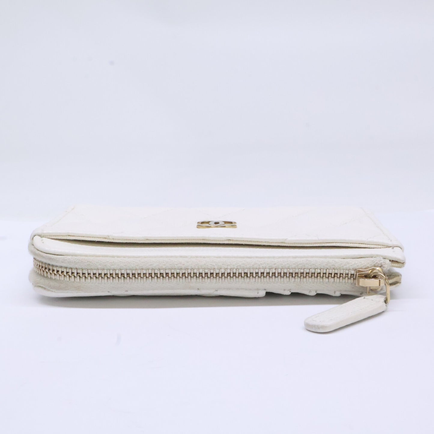CHANEL シャネル AP3179 キャビアスキン マトラッセ L字ファスナー カード コインケース