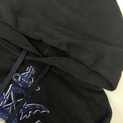 VivienneWestwoodRedLabel ヴィヴィアンウエストウッドレッドレーベル ブラック×ブルー コットン オーブ エンブレムプリント ロングパーカー トップス
