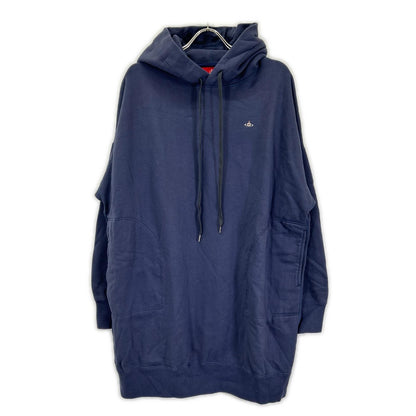 VivienneWestwoodRedLabel ヴィヴィアンウエストウッドレッドレーベル ネイビー コットン オーブ刺しゅう ロングパーカー トップス