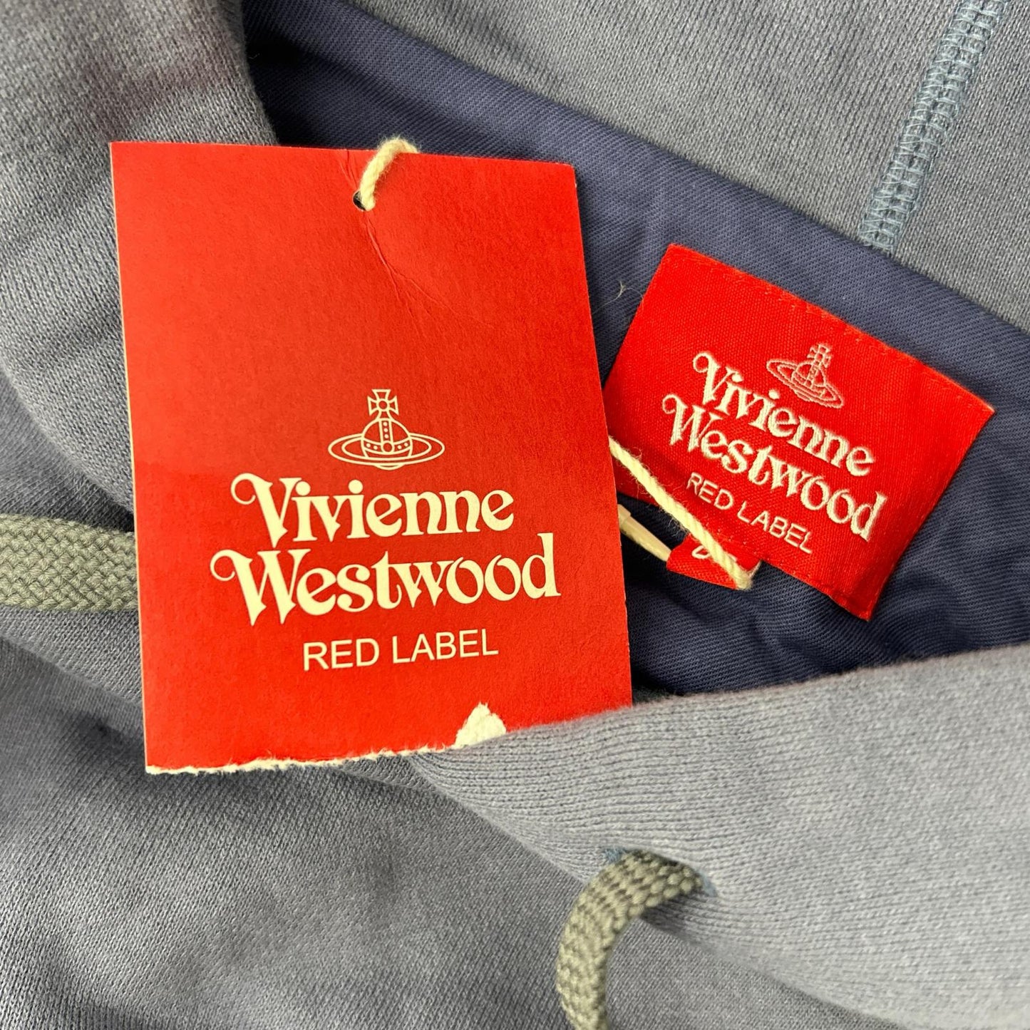 VivienneWestwoodRedLabel ヴィヴィアンウエストウッドレッドレーベル ネイビー コットン オーブ刺しゅう ロングパーカー トップス