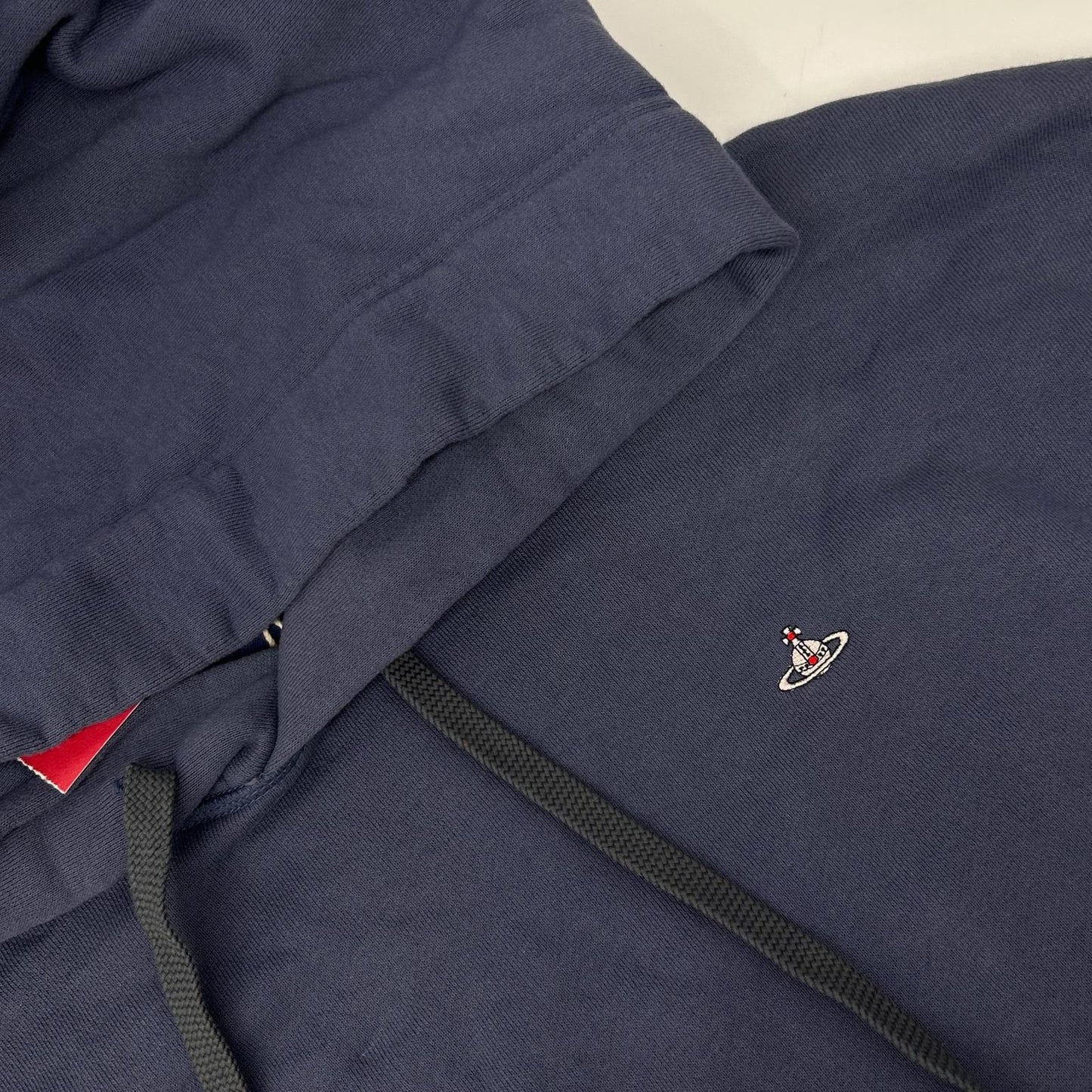 VivienneWestwoodRedLabel ヴィヴィアンウエストウッドレッドレーベル ネイビー コットン オーブ刺しゅう ロングパーカー トップス
