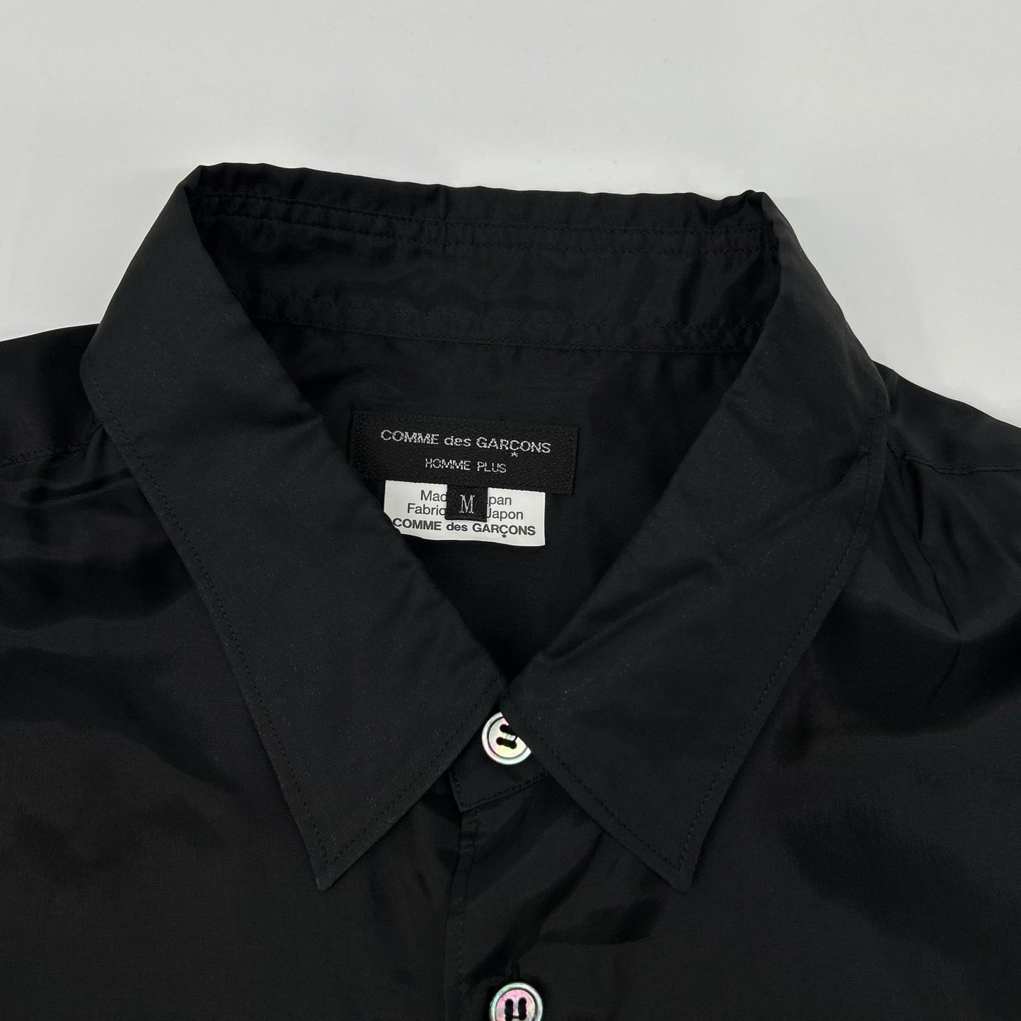 COMMEdesGARCONS HOMME PLUS コムデギャルソンオムプリュス 23SS PK-B005 ブラック×マルチカラー カラーチャート切替 ロングシャツ トップス
