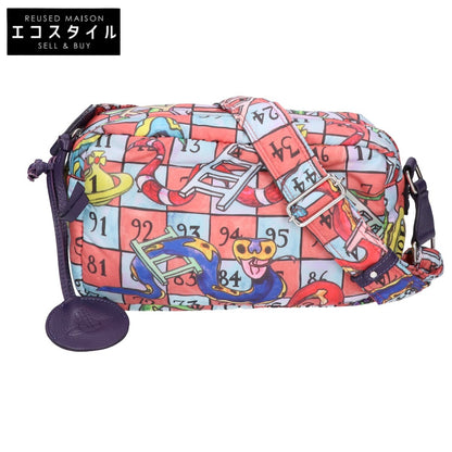 VivienneWestwood ヴィヴィアンウエストウッド 【Excellent Condition】SNAKES AND LADDERS Nylon Shoulder Bag